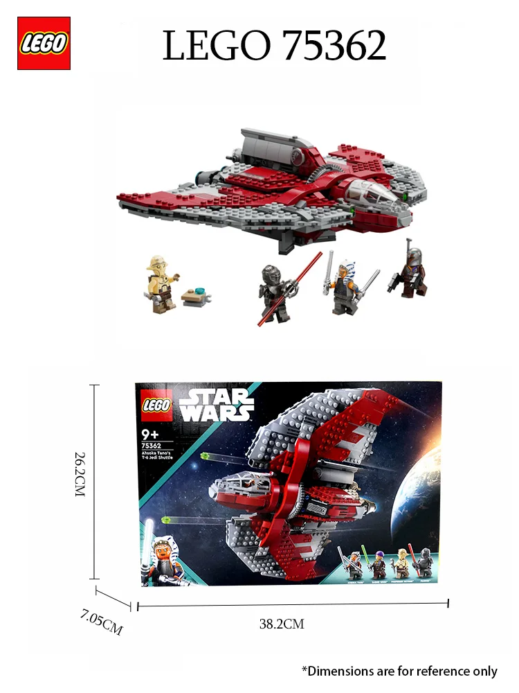 LEGO 75362 Star Wars Ahsoka Tano's T-6 Jedi Shuttle, Featuring a