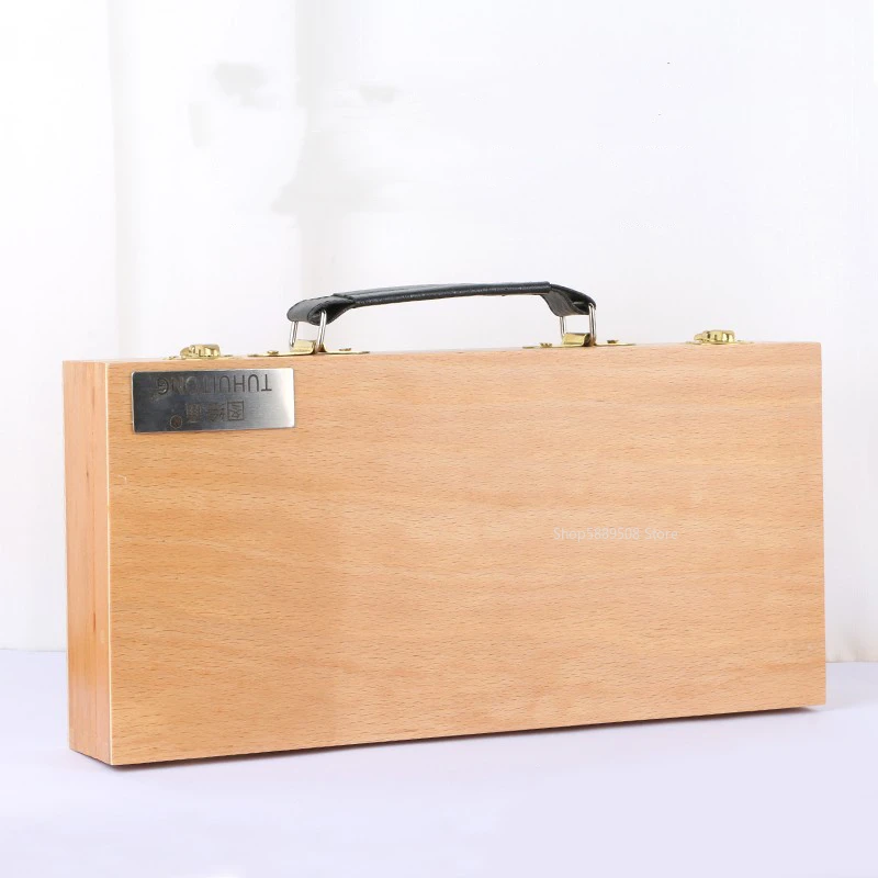 BeechPortableStorageWoodenBoxOilPaintingBoxPaintingOutdoor