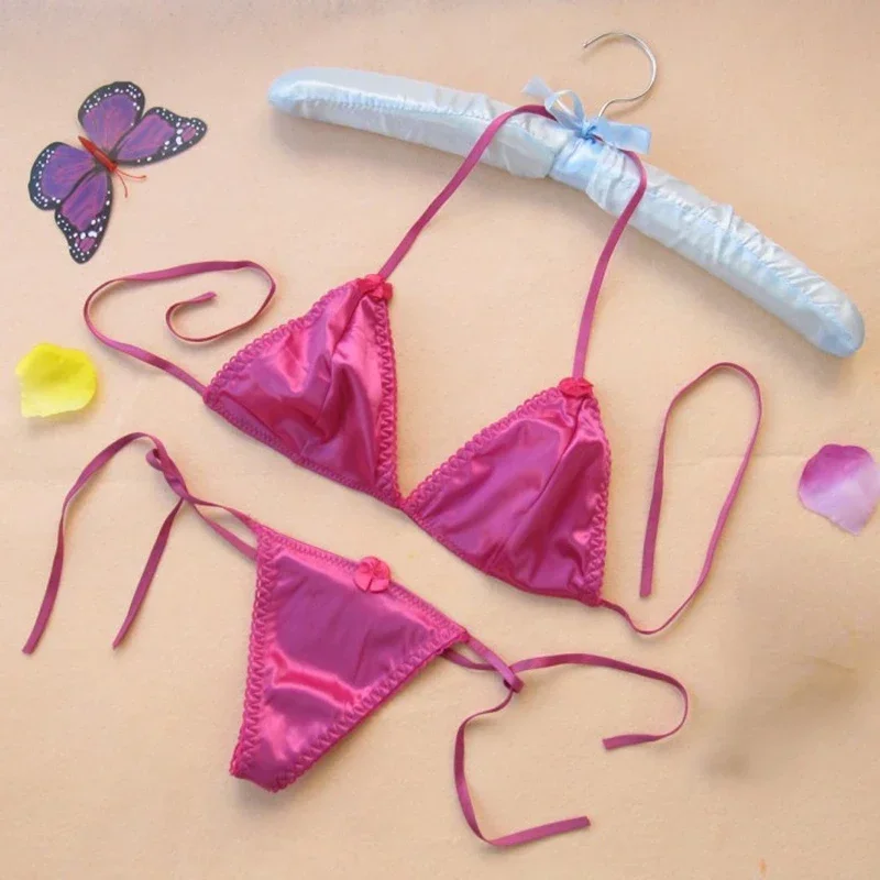 Injong-String en dentelle pour femme, sous-vêtement sexy, culotte taille basse, lingerie intime