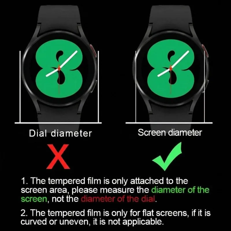 Tempered Glass for Smartwatch Smart Watch Screen Protector 33MM 34MM thumbnail 5