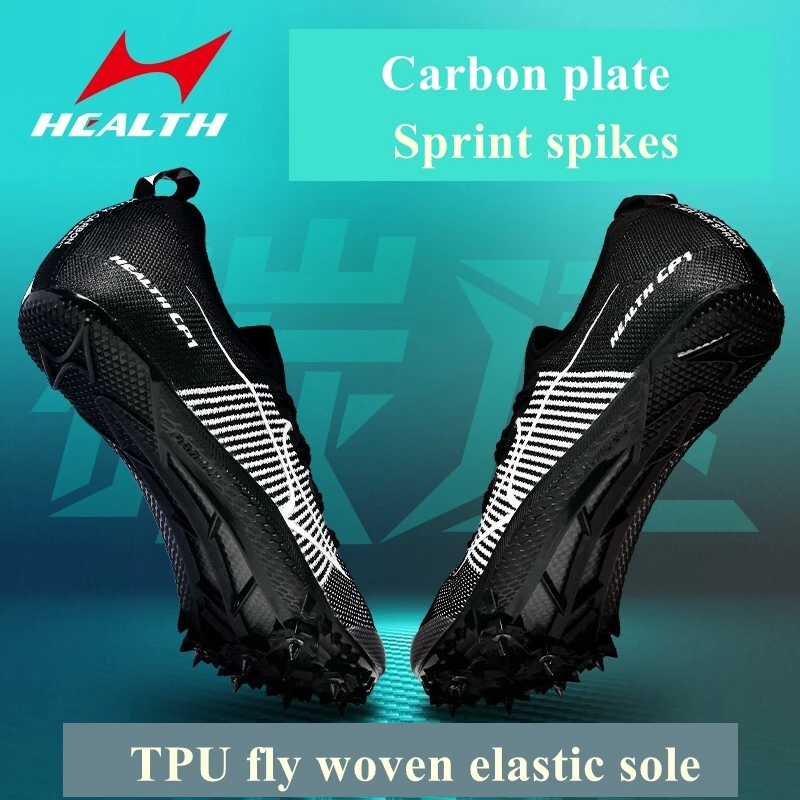 Gezondheid CP1 Ademende Carbon Plaat Mannen Track Field 100 Meter Sprint  Spikes Gewikkeld Volledige Lengte Nail Running Training Sneakers| | -  AliExpress
