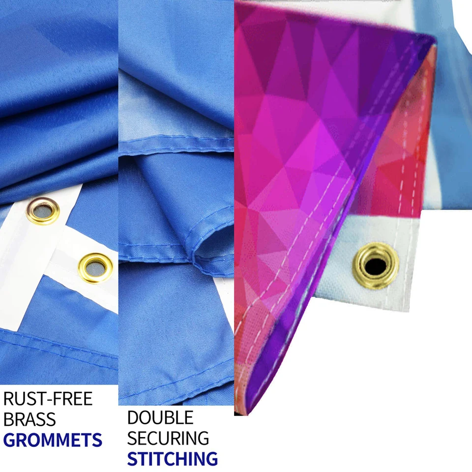 3 Bandiere Personalizzate Per Barca - 30x45cm, Poliestere, Doppia Cucitura, Occhielli Antiruggine - Foto 3