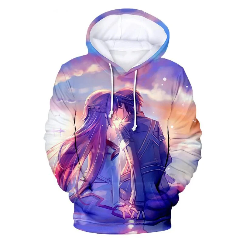 

Autumn Sword Art Online 3D Print Hoodies Women Men Fashion Casual Sweatshirts Oversized Hoodie Kids Pullovers Tracksuit Clothing