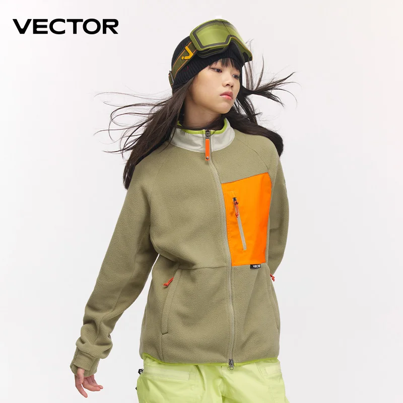 Fleece Jacket Woman Autumn Winter Warm Coats Men Clothing Contrast Sleeve Sweatshirt Outdoor Jakcets