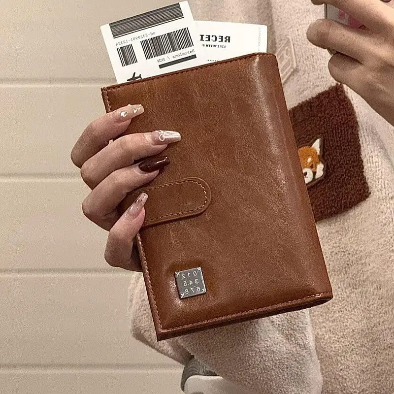 Portafoglio da Viaggio per Passaporto, Porta Carte RFID Bloccante per Donna e Uomo, Porta Documenti e Biglietti Aerei, Portafogli Multifunzione - immagine 2