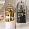 360° Rotating Makeup Brush Storage Container Dustproof Divider Desktop Makeup Storage Box Lipstick Eyebrow Pencil Holder 1