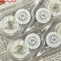6Pcs Clear Case Correction Tape – 72m Total, See the Remaining Tape at a Glance, Smooth Cover for Students Teachers 5