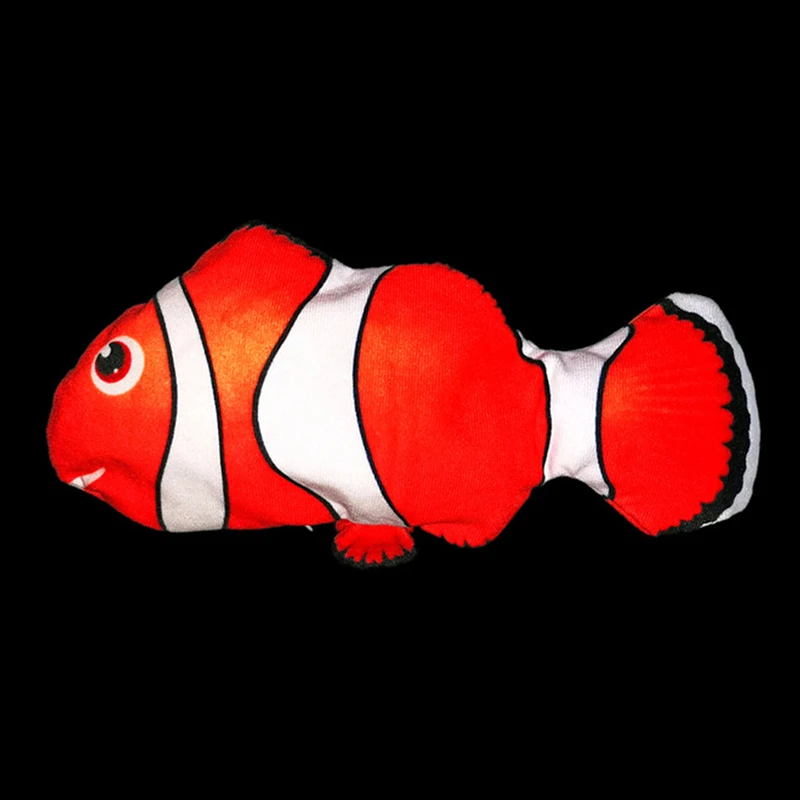Flopping Fish Moving Fish Plush Toy With Light and Sound Realistic Flopping Fish Wiggle Fish Toys Motion Kitten Toy  Decoration 6