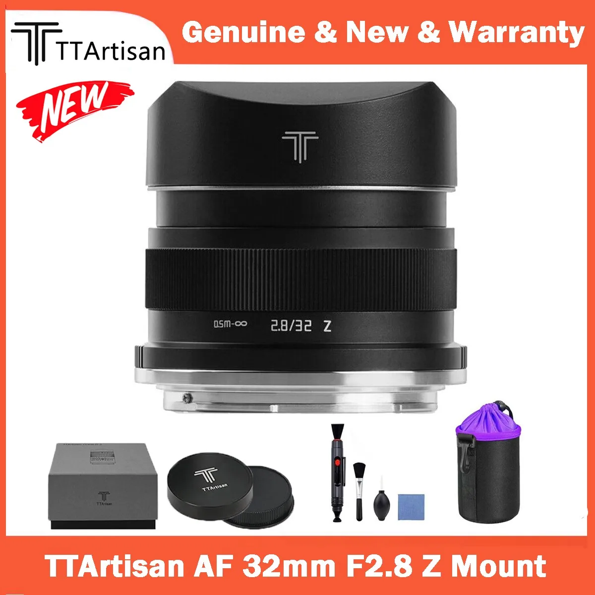 

TTArtisan 32 мм F2.8 Автофокус полная Рамка объектива Совместимость с камерами Nikon Z-Mount ZFC Z50 Z5 Z6 Z6II Z7 Z7II Z9