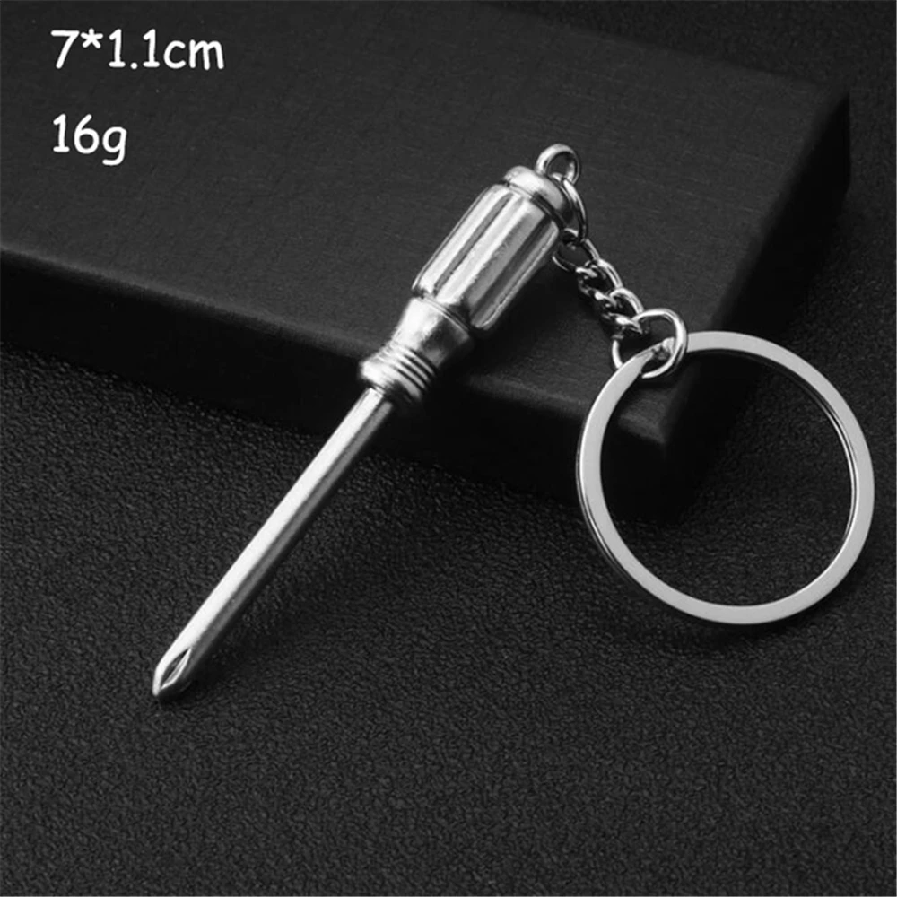 Multi-Tool Keychain: Creative Pliers, Wrench, Hammer, and Shovel Shaped Utility Pocket Accessory