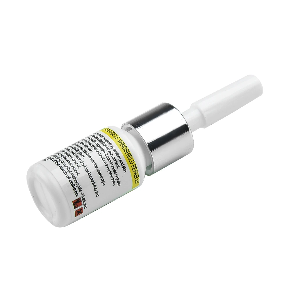 

5 шт. инструмент для ремонта автомобильного стекла жидкость + лезвие + отверждающая пленка (белая бутылка) 3 мл ветровое стекло лобового стекла автомобиля створчатое стекло Ремонт смены