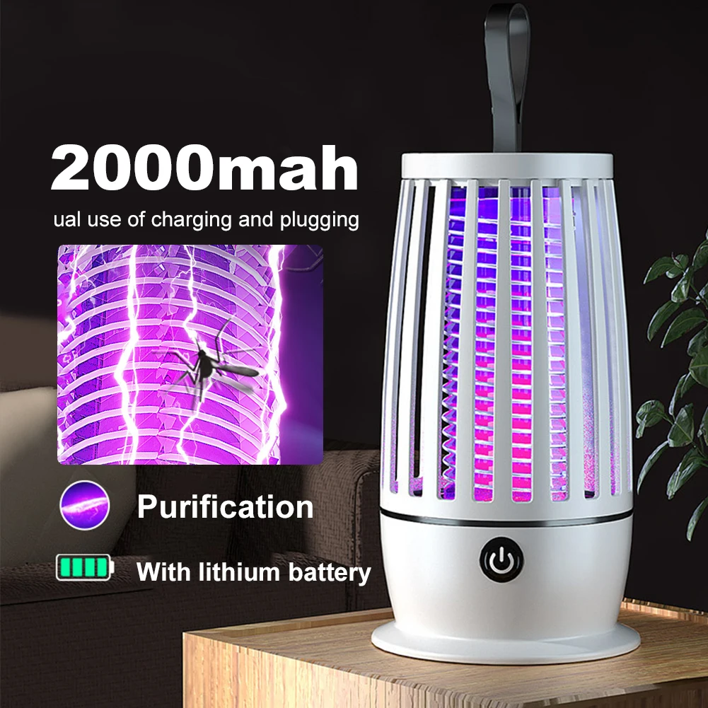 Electric Shock Bug Zapper Mosquito Killer Lamp Repellent UV Light Anti Mosquito Fly Insect Trap Outdoor Camping Lights