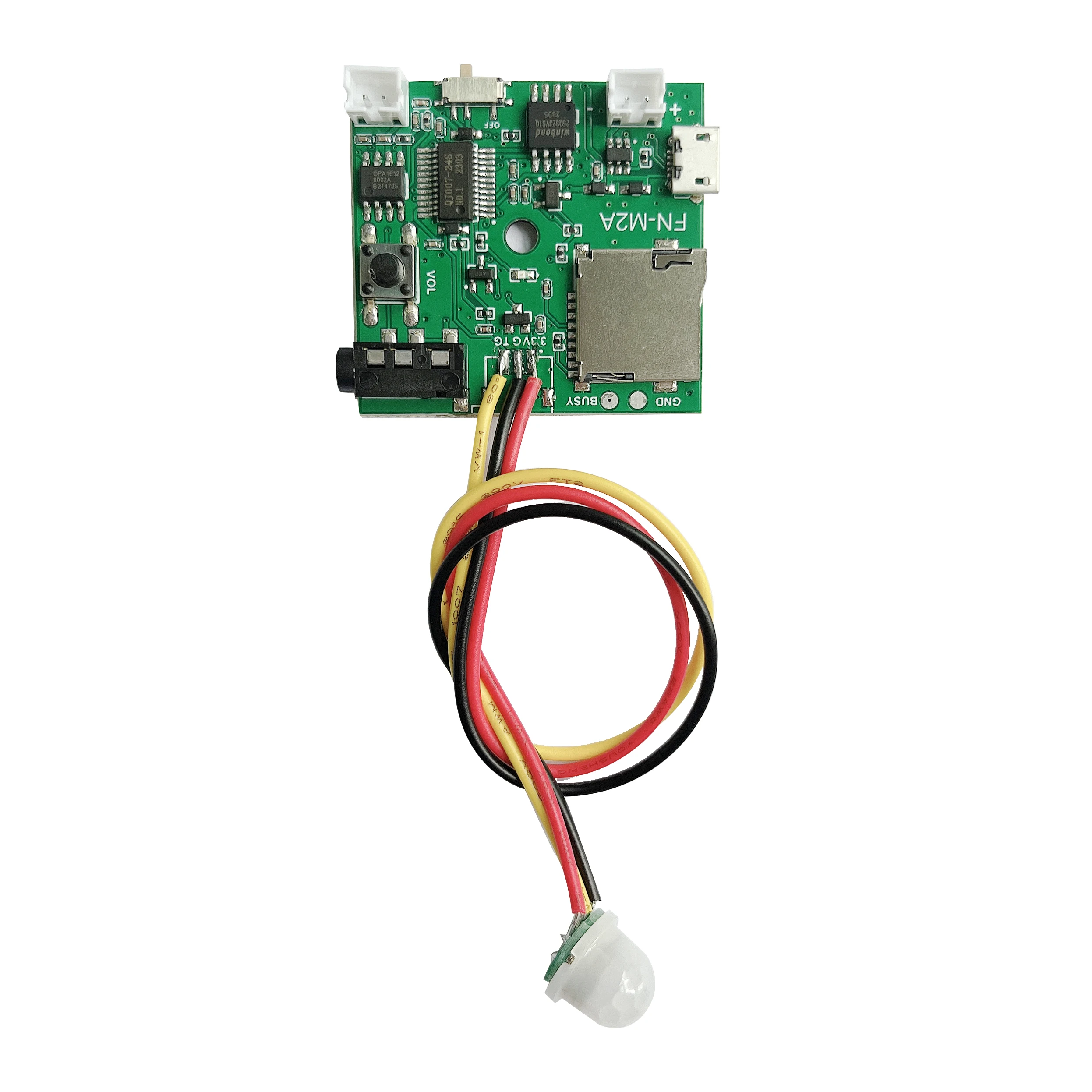 PIR Motion Activated Speaker for Statue Motion Sensor Activated Voice Player Talking Payer for Artwork or Exhibit