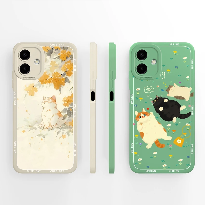 Pretty Flower Lemon Pattern Fashion Silicone Phone Case