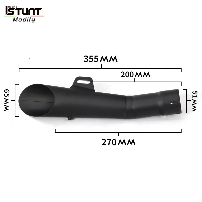 Universal R6 motorcycle exhaust pipe Silencer muffler sports for R6 R3 R1 FZ6 CB600 MT07 ATV Dirt Pit Bike 38-51mm - Image 5