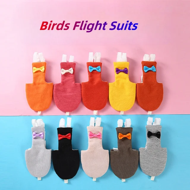 Parrot Pigeon Diaper Flight Suit Bird Nappy Parrot Clothes for Green Cheek Parakeet Cockatiel Conure Small Medium Large Birds 2