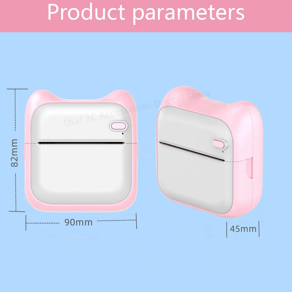 Mini Impressora Etiqueta Impressoras Térmicas Portáteis Inkless Bluetooth Imprimora Portatil Adesivo Papel 57 mm para Android Ios 200dpi A31 - Imagem 3