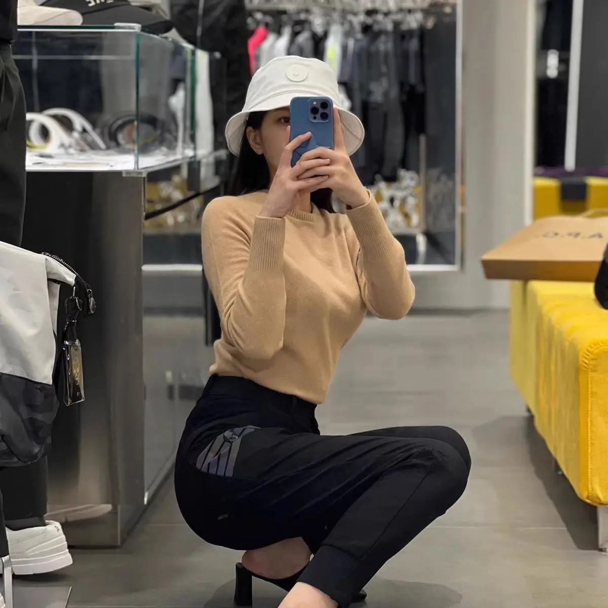 AMAZINGCRE New Women's Golf Clothing Fashion Sports Casual Thin Skinny Temperament Tooling Pants