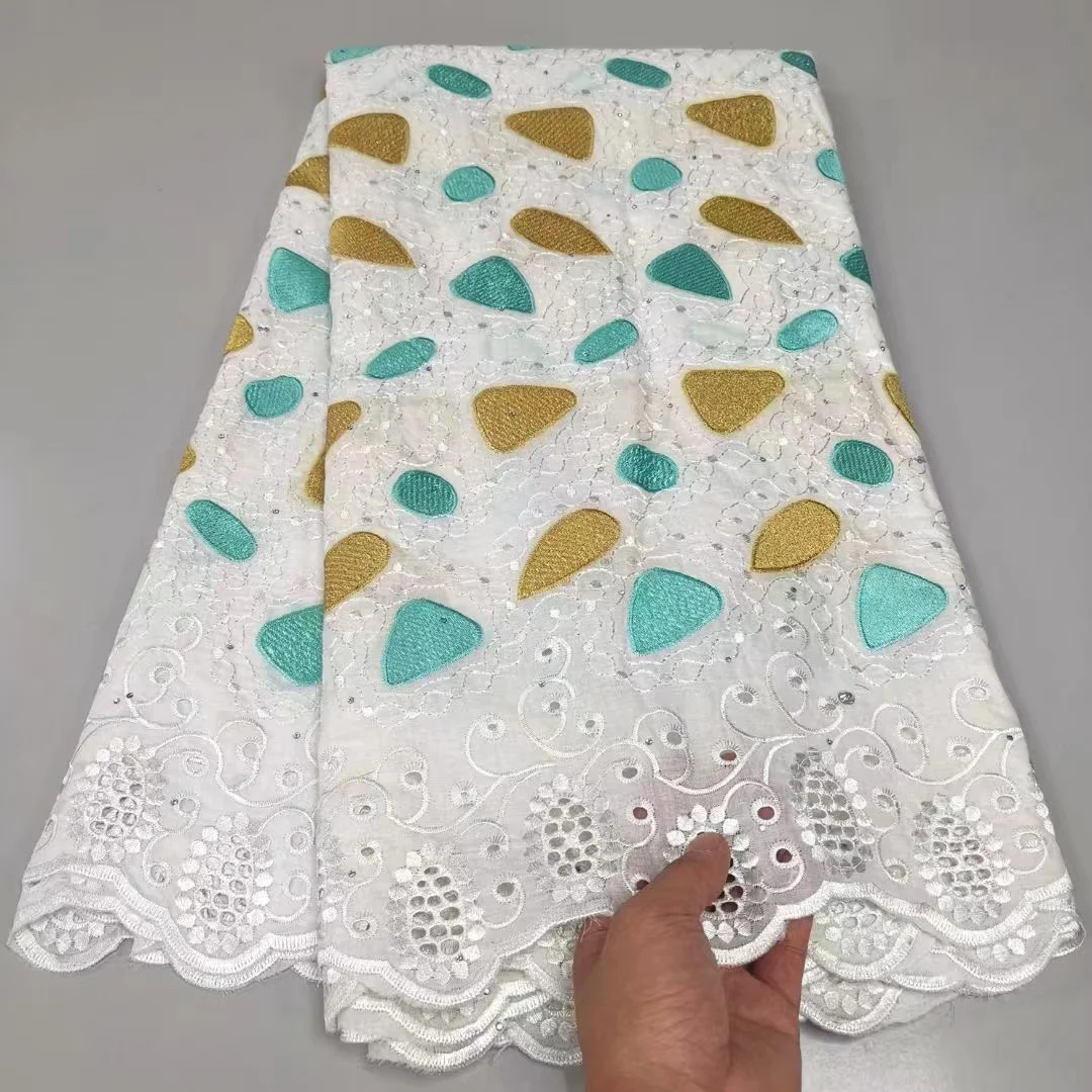 African Dry Lace Fabric 2023 High Quality Stone Swiss Voile Lace In Switzerland Nigerian Cotton Lace Fabrics For Sewing QF0211 pgc white high quality african dry lace fabric white nigerian cotton lace swiss voile lace in switzerland for women ya4881b 6