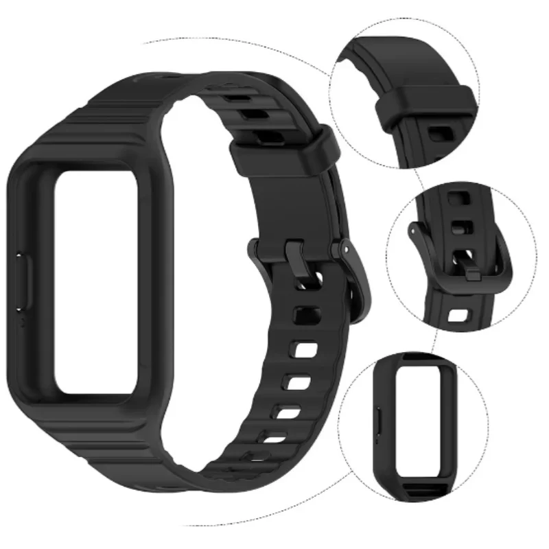 Durable Silicone Sport Wristband - Adjustable Strap for Galaxy Fit 3 Fitness Accessory