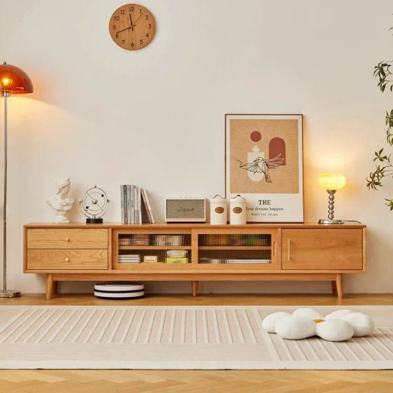 Retro Tv Stand Armadio Di Intrattenimento Soggiorno Display Console Pavimento Tv Stand Mobile Universale Porta Tv Mobili Per La Casa