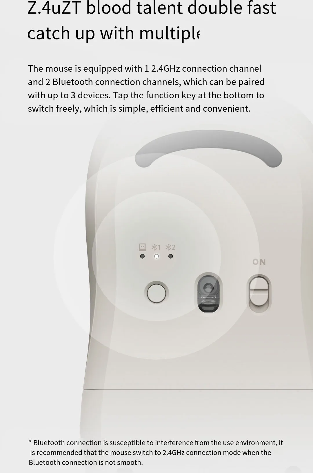 Xiaomi Wireless Mouse 3 Dual Mode 1200DPI description image 6