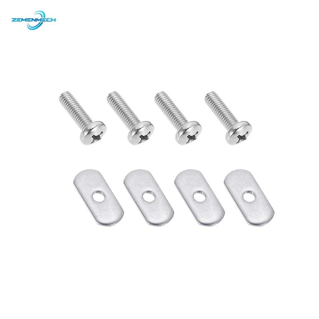 316 Stainless Steel Kayak Rail Track Screws Track Nuts Hardware Kayak Mounting Replacement Kit Boat Outdoor Tool Accessories Hot