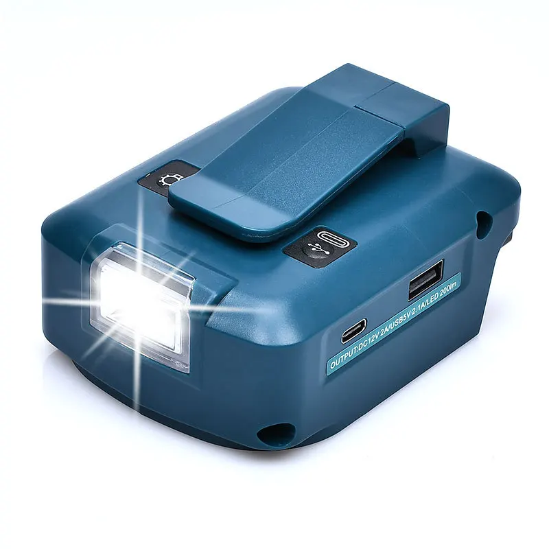 porta conversor usb com luz led spotlight