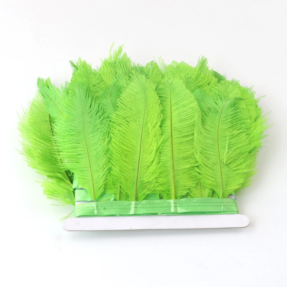 

Лента с зелеными перьями для рукоделия, 8-12, 15-20 см, 1 метр