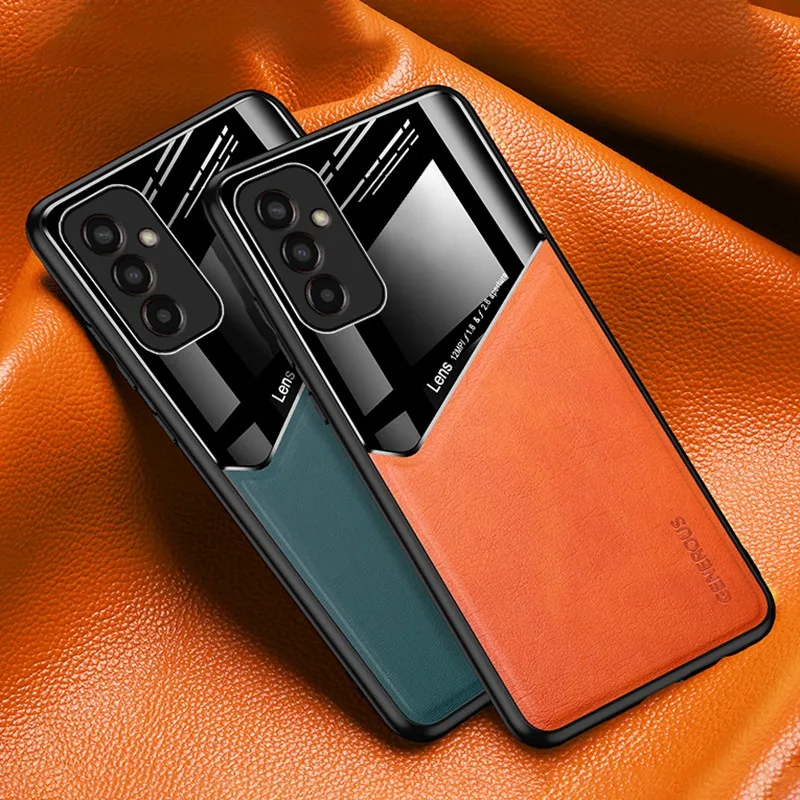 Prabangus odinis telefono dėklas, skirtas „Samsung Galaxy M13 4G M23 M33 M53 5G A03 Core A03S A13 A23 A33 A53 A73“ dangteliui su silikoniniu dėklu_voghion.com