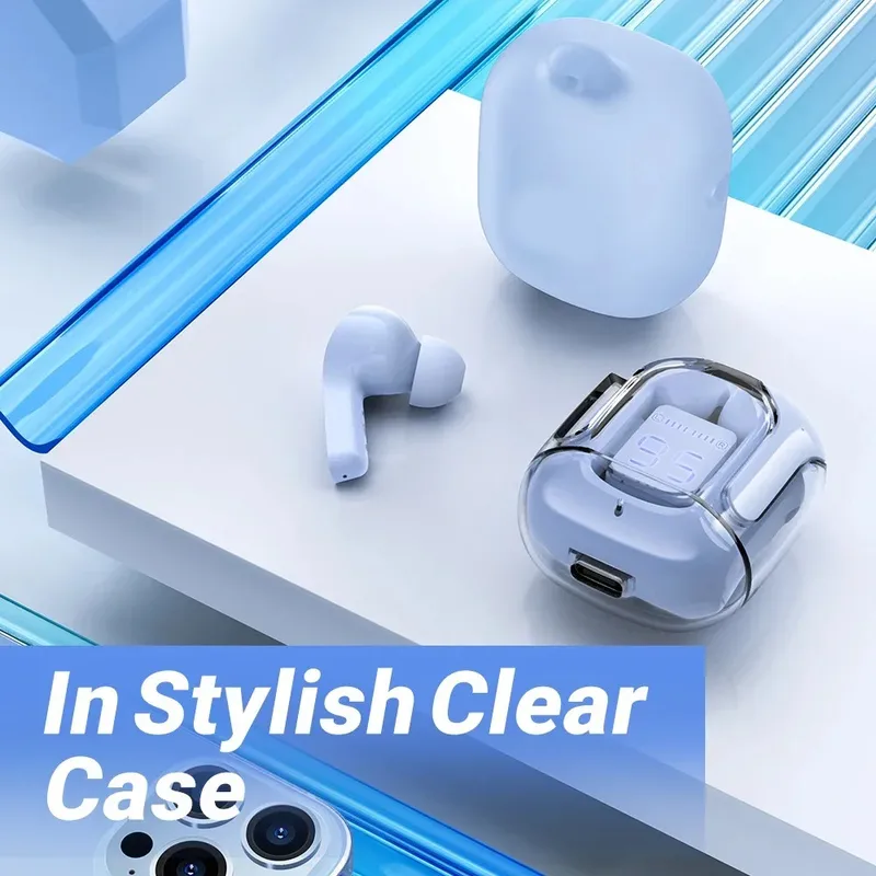 Original T2 Wireless Bluetooth Earphone Transparent HIFI