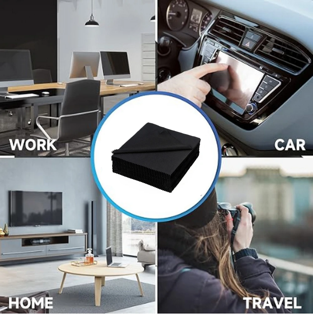 맞춤형 패턴 인쇄 소프트 극세사 유리 클린 천, 안경 쥬얼리 렌즈 청소용, 팩 당 1000 개, 16