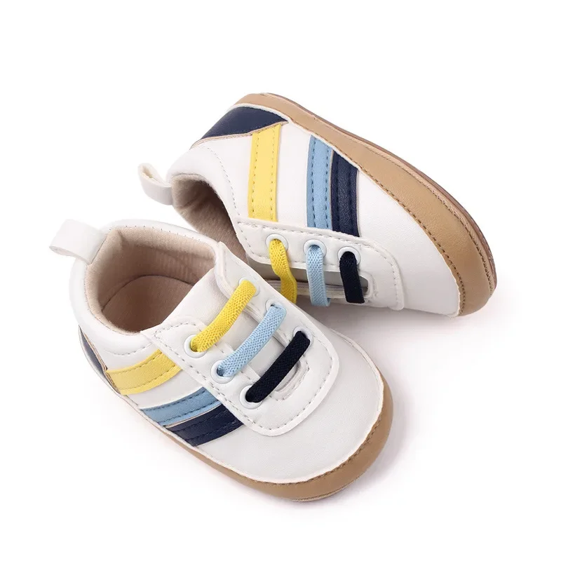 Baby Shoes Newborn Baby Boy Soft Sole Crib Anti-slip Sneaker for 0-18 Months