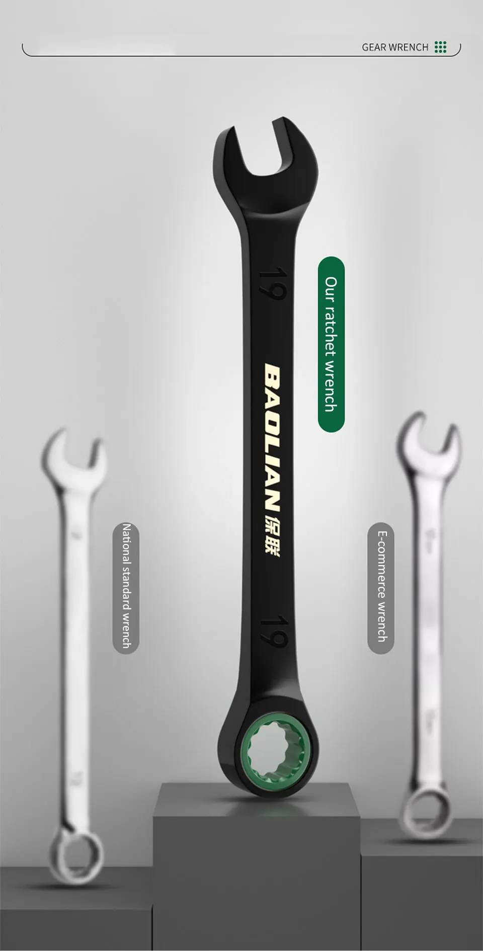 Dual-Purpose Ratchet Spanner Image 6