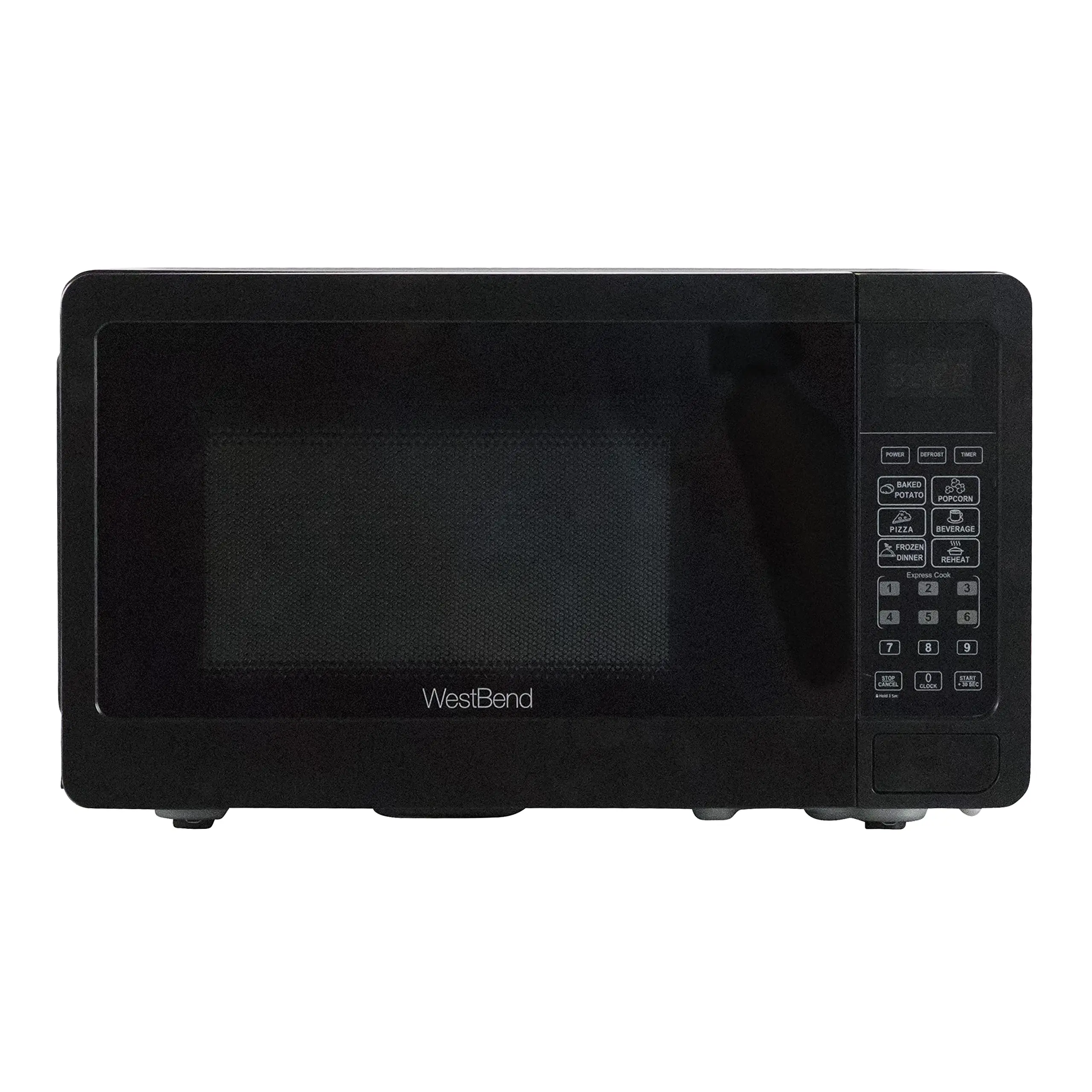 Microwave Oven 700-Watts Compact with 6 Pre-Cooking Settings, Speed Defrost, Electronic Control Panel and Glass Turntable, Black timer 60 min replacement timer for electronic microwave oven cooker parts a6hb