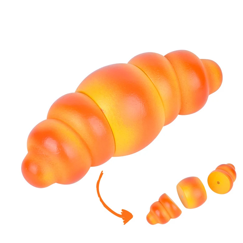1pc Breakfast Simulation Food Toys Pretend Play Game Donut Hamburger Hot Dot Wood Toys for Kids House Play Early Learning Educ 5