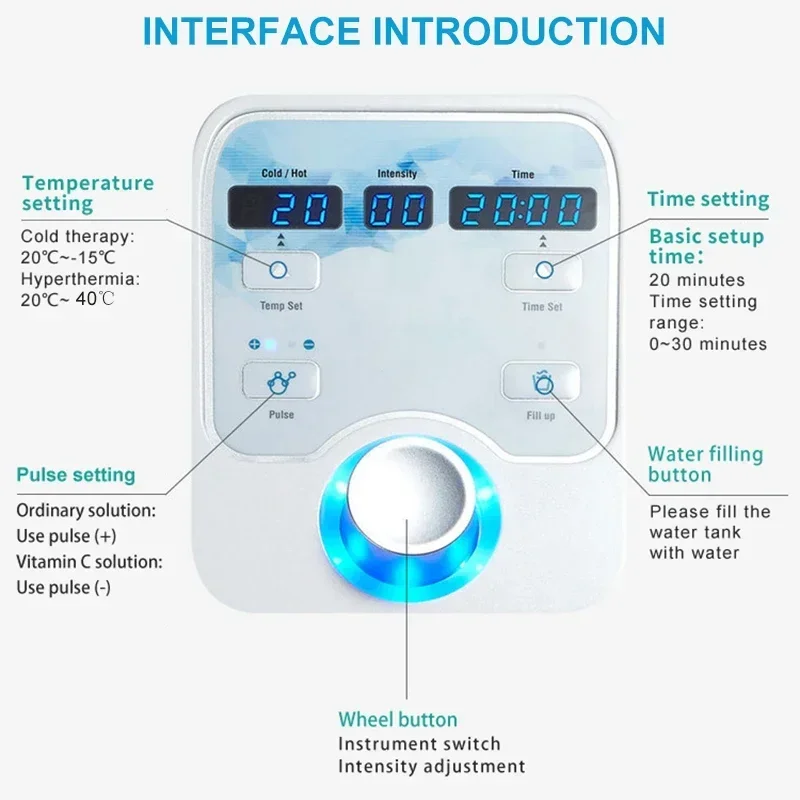 New Cool and Hot Skin Rejuvenation D-Cool Cryo Facial Cooling Massager D-cool Electroporation ION Facial Care Beauty Equipment 4