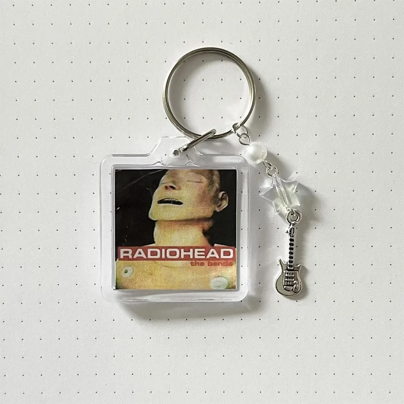 Handmade Y2K-Inspired Radiohead Album Photo Keyring