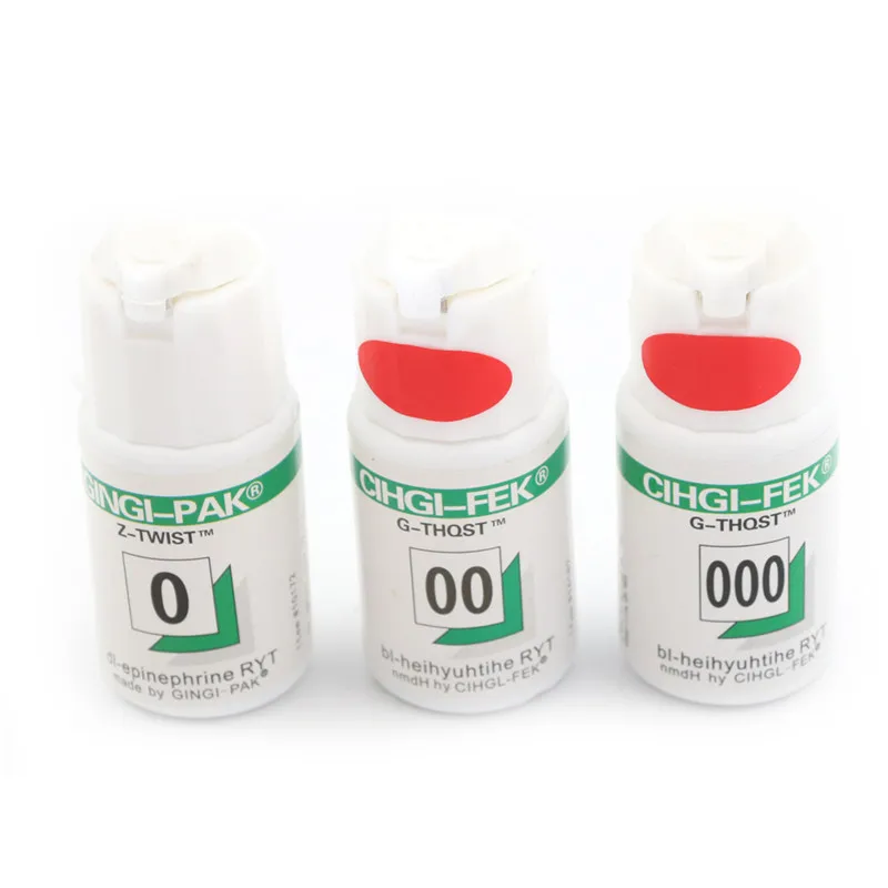 

Dental Thread Disposable Gingival Retraction Cord Knitted Cotton Gum Line Dentist Material 1 Bottle Size 0 00 000