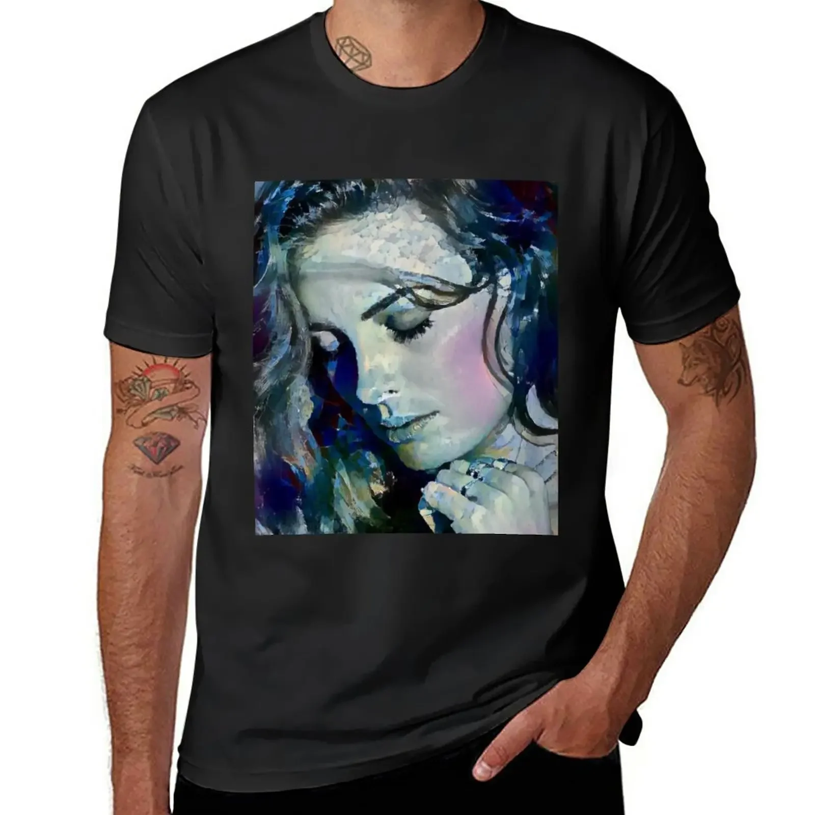 Gillian Jacobs Ritratto T-Shirt Customs Camicetta Animal Prinfor Boys Mens Clothing