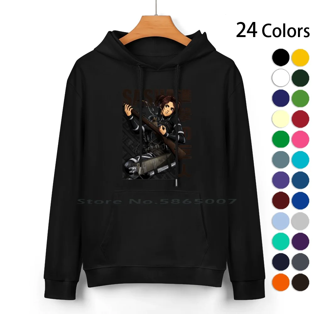 

Shingeki No Kyojin-Blouse Sasha Pure Cotton Hoodie Sweater 24 Colors Anime Meme Manga Light Novel Video Game Shingeki No Kyojin