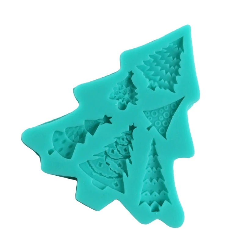 

DIY Christmas Tree Shape Epoxy Silicone Mold Flat Christmas Tree Resin Mold for Children Handmade Art Crafts Tool