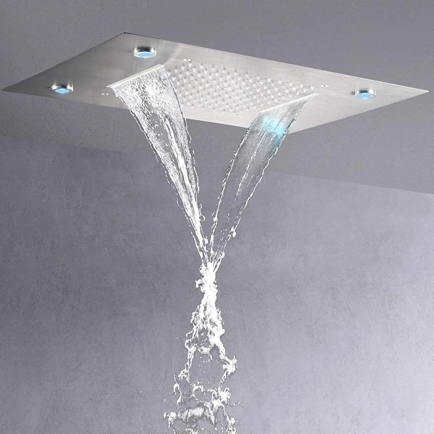 

Ceiling Led Light Rain Shower Head Bathroom Top Shower Head