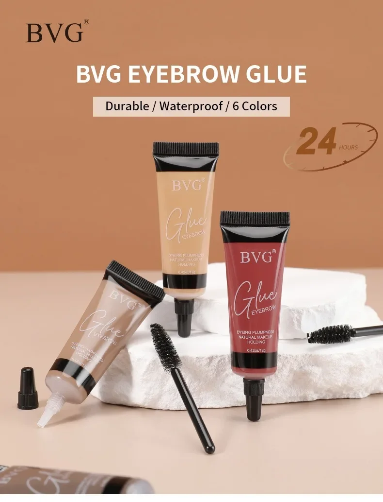 Description Picture 4 of itemEyelash Eyebrow Dye Tint Set 6Colors Eyebrows Cream Black Brown Coffee Red Waterproof Brow Enhancers Dye Gel Mascara Makeup Tool