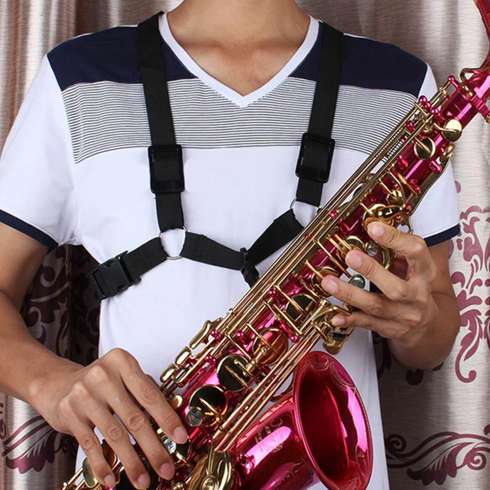 Adult Child Saxophone Harness Strap Adjustable Saxophone Strap Shoulder Sax Harness Soprano Accessories
