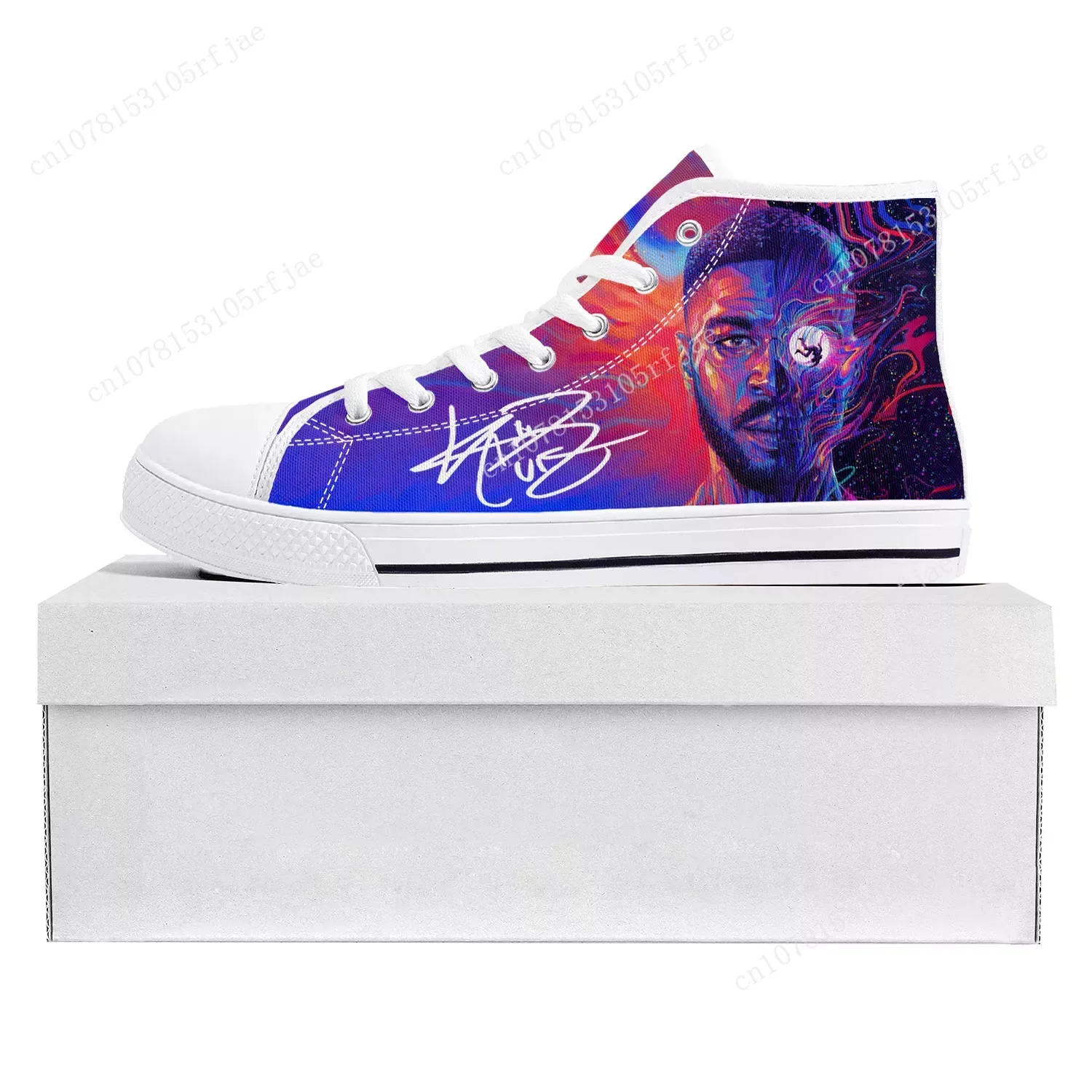 Kid Rapper Cudi Fashion High Top High Quality Sneakers Mens Womens Teenager Canvas Sneaker Casual Couple Shoes Custom Shoe White