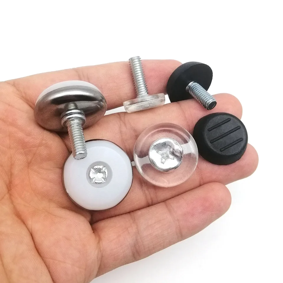 4 Patas Niveladoras Ajustables M6 X 32.3 Mm, Antideslizantes, Con Tornillos De Acero, Para Mesas, Sillas, Armarios Y Sofás