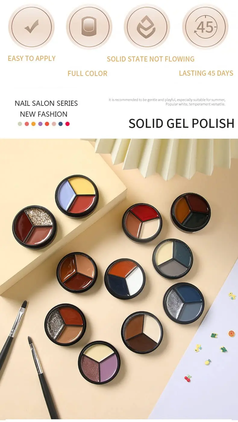 3-in-1 Fashion Gel Nail Polish Set