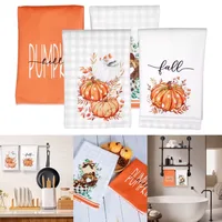 4-pack autumn pumpkin napkins, 40 * 60cm flat and stain resistant, suitable for dining and kitchen use 1