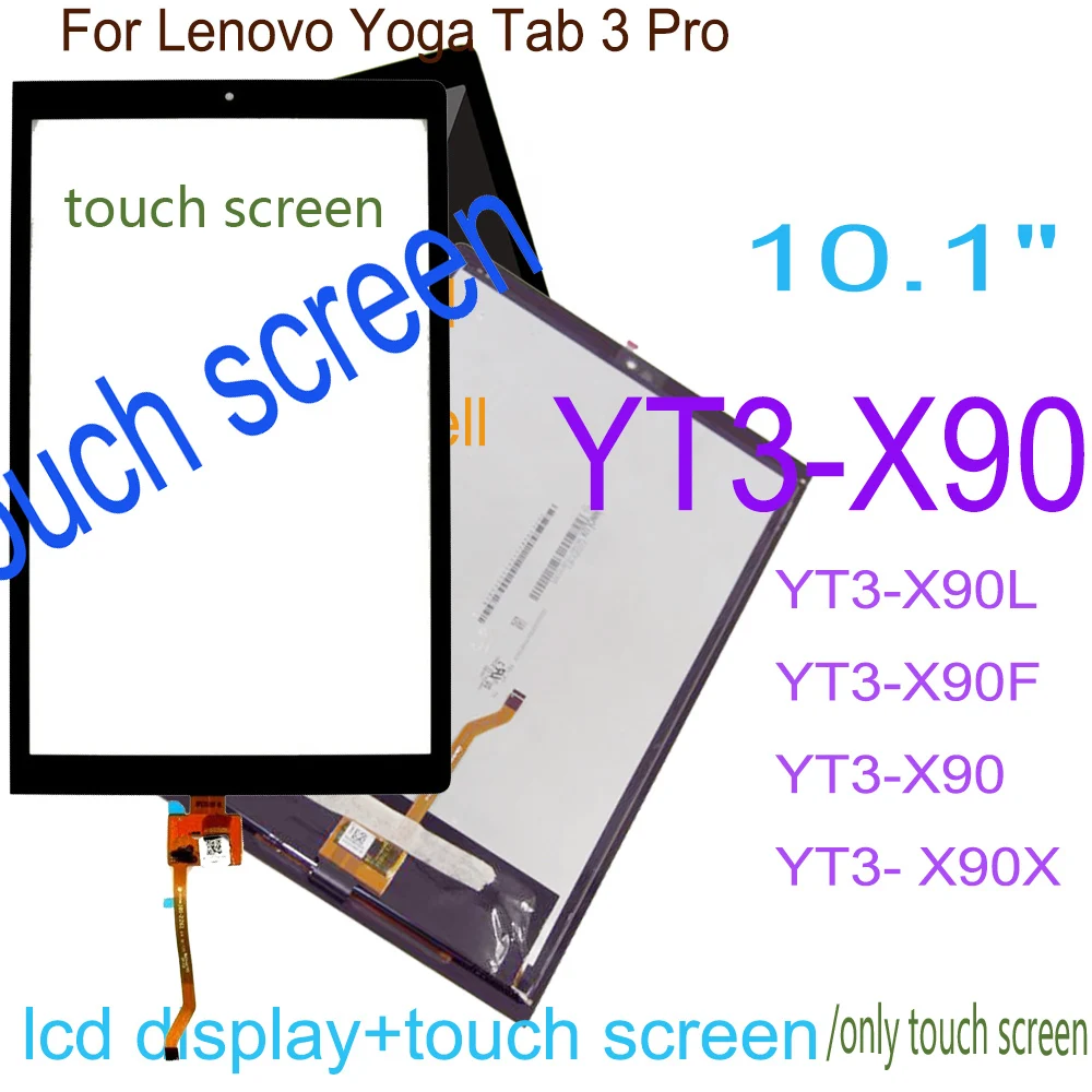 Prova Originale 10.1 ''Per Lenovo Yoga Tab 3 Pro Yt3-X90L Yt3-X90F Yt3- X90X Yt3-X90 Display Lcd Touch Screen Digitizer Assembly